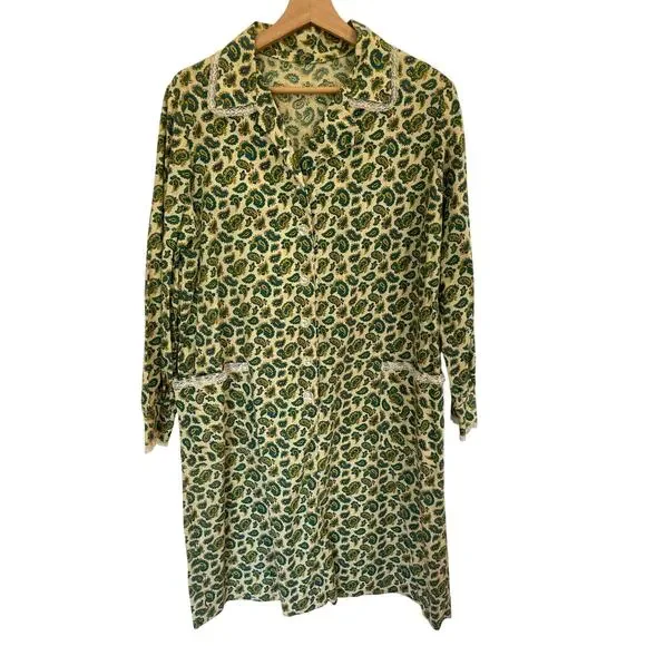 Vintage Boho Paisley Shift Dress - Picture 4 of 7